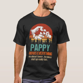 Camiseta Los hombres pappy saben todo lo que la familia de 