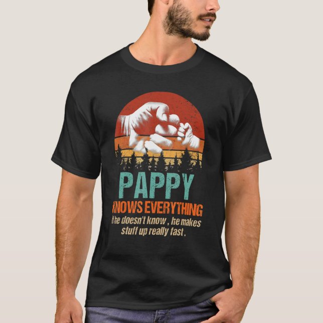Camiseta Los hombres pappy saben todo lo que la familia de  (Anverso)