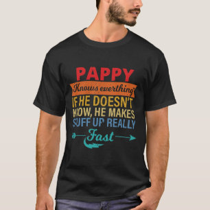 Camiseta Los hombres papy saben todo el día del abuelo