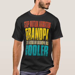 Camiseta Los hombres paran la moción Animación Abuelo como 