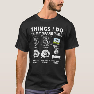 Camiseta Los hombres pescan cosas que ahorran tiempo