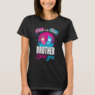 Camiseta Los Hombres Pink O Blue Brother Love You Revelan B