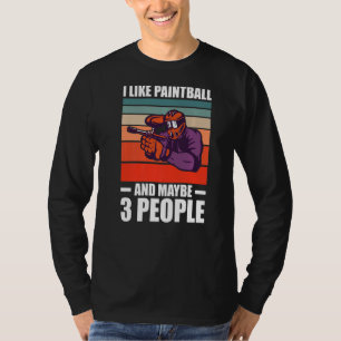 Camiseta Los Hombres Pintballer Me Gusta Paintball Y Quizás