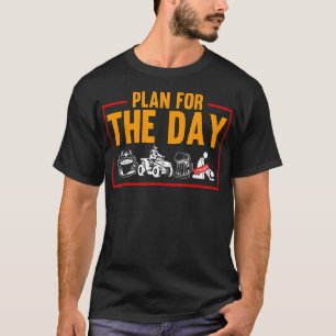 Camiseta Los Hombres Planean El Día Cuatro Ruedas De Cuatro
