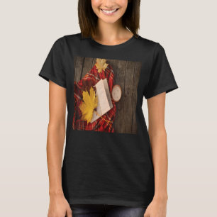 Camiseta Los hombres planean otoño y caen hojas de la vela