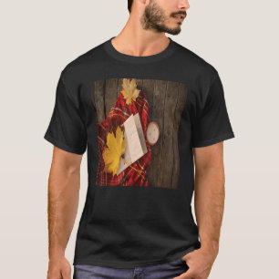 Camiseta Los hombres planean otoño y caen hojas de la vela 