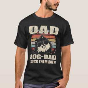 Camiseta Los Hombres Pomerania Papá Y El Papá Perro Los R