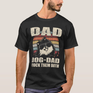 Camiseta Los Hombres Pomerania Papá Y El Papá Perro Los Roc