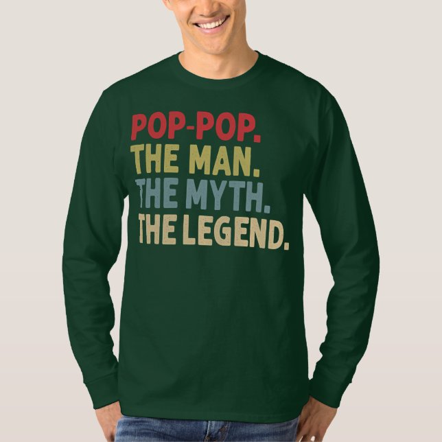 Camiseta Los hombres pop el hombre el mito de la leyenda (Anverso)