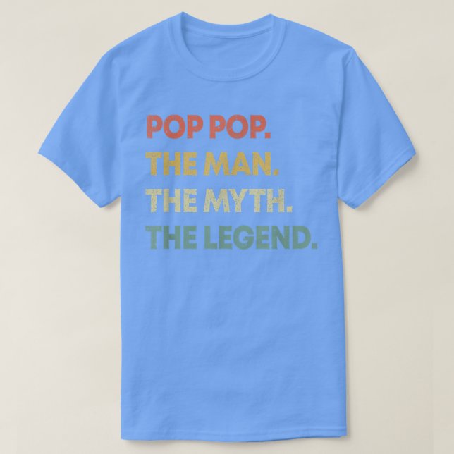 Camiseta Los hombres pop el hombre el mito de la leyenda de (Diseño del anverso)