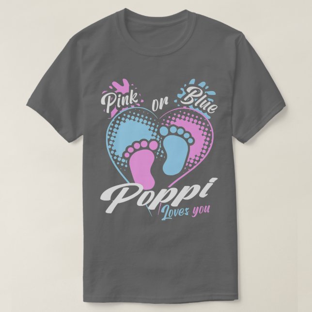 Camiseta Los Hombres Poppi Rosa O Azul Te Ama Revelación De (Diseño del anverso)