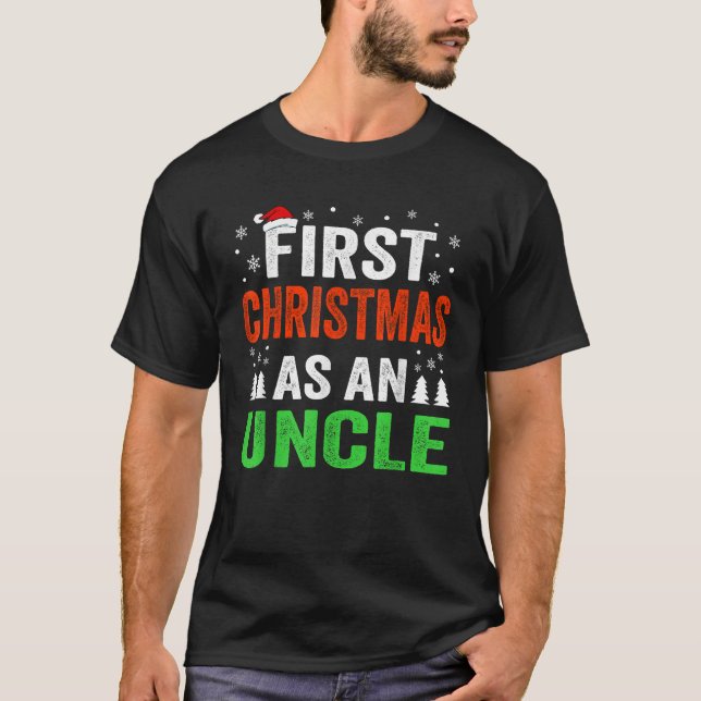 Camiseta Los Hombres Primero Navidad Como Un Tío Navidad Nu (Anverso)