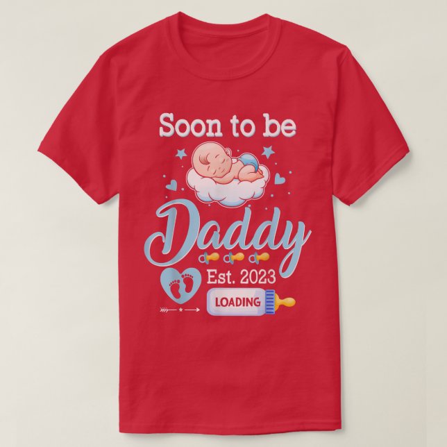 Camiseta Los Hombres Pronto Serán Papi Est 2023 Embarazo In (Diseño del anverso)