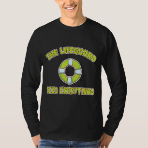 Camiseta Los Hombres Que El Salvavidas Ve Todo A Orillas De