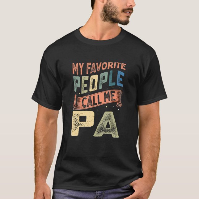 Camiseta Los hombres que mi gente favorita me llaman Día de (Anverso)