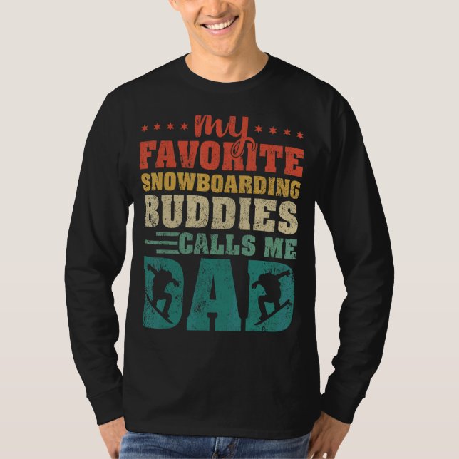 Camiseta Los hombres que mis amigos favoritos de Snowboardi (Anverso)
