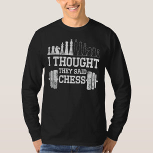 Camiseta Los Hombres Que Pensé Hablaron Del Chess Chess Clu