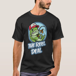Camiseta Los Hombres Que Pescan El Acuerdo Sobre El Reel