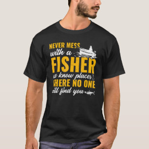 Camiseta Los Hombres Que Pescan Pescadores Nunca Se Meten C