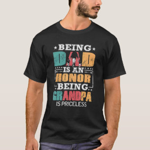 Camiseta Los Hombres Que Son Papá Es Un Honor Que Ser Abuel