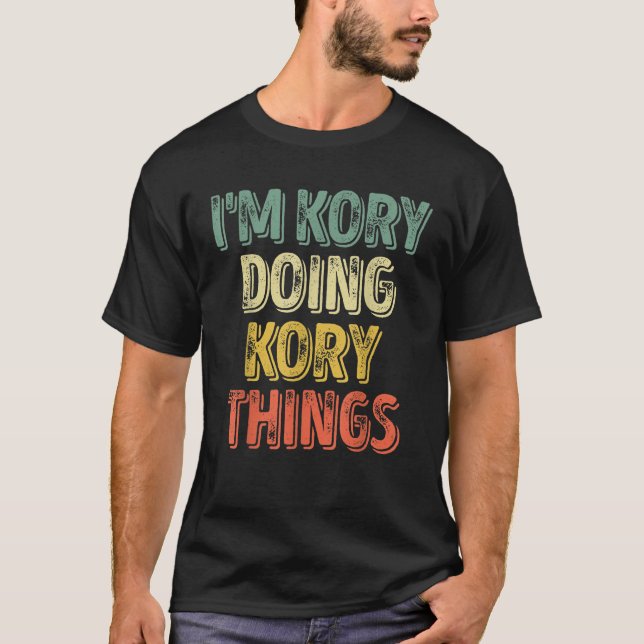 Camiseta Los hombres que soy Kory haciendo cosas kory prime (Anverso)