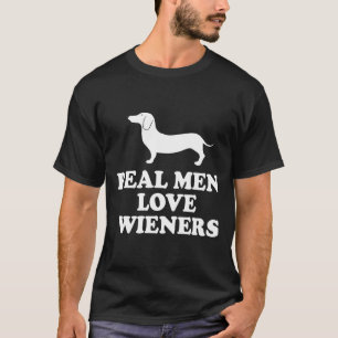 Camiseta Los hombres reales aman a Wiener Dachshund