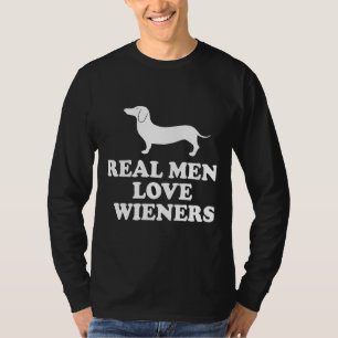 Camiseta Los hombres reales aman a Wiener Dachshund