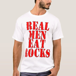 Camiseta Los hombres reales comen rocas
