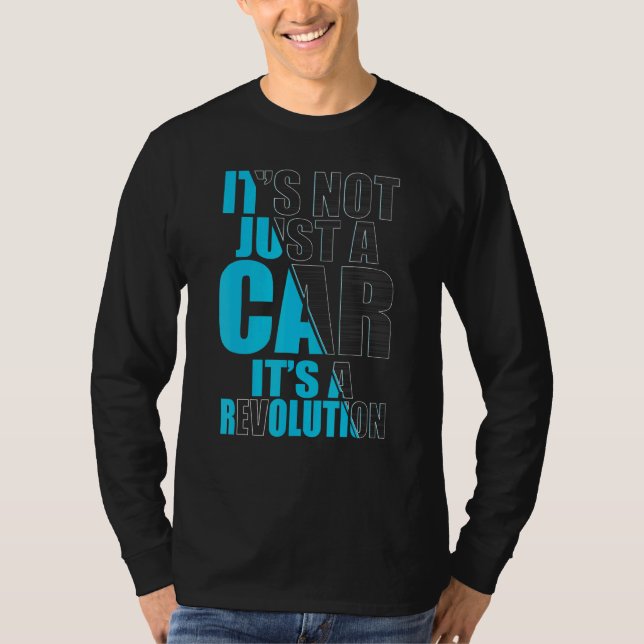 Camiseta Los hombres reales conducen el conector E-Car de a (Anverso)