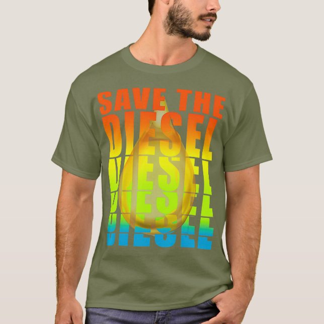 Camiseta Los hombres reales conducen tuberías de diesel en  (Anverso)