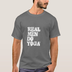 Camiseta Los HOMBRES REALES HACEN el Yoga-Texto