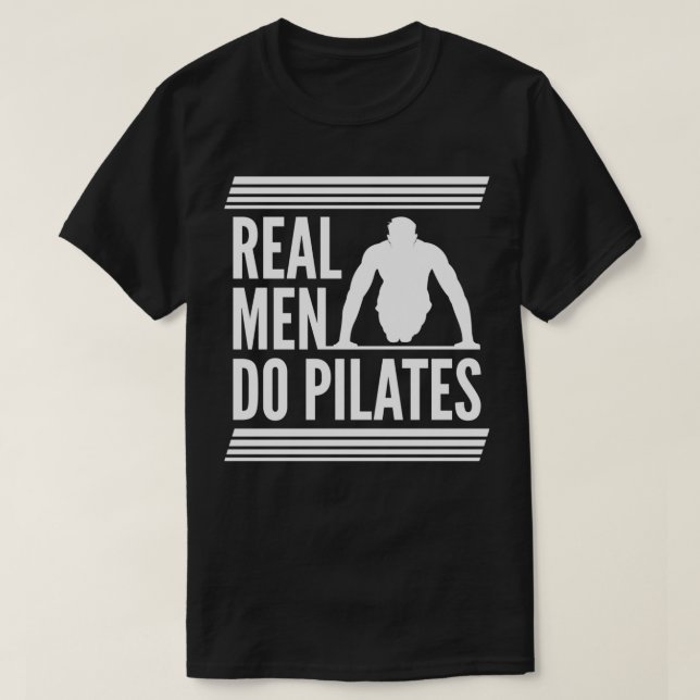 Camiseta Los Hombres Reales Hacen Pilates Pilates Lover Amo (Diseño del anverso)
