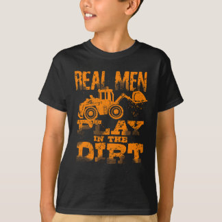 Camiseta Los Hombres Reales Juegan En La Exca Divertida De