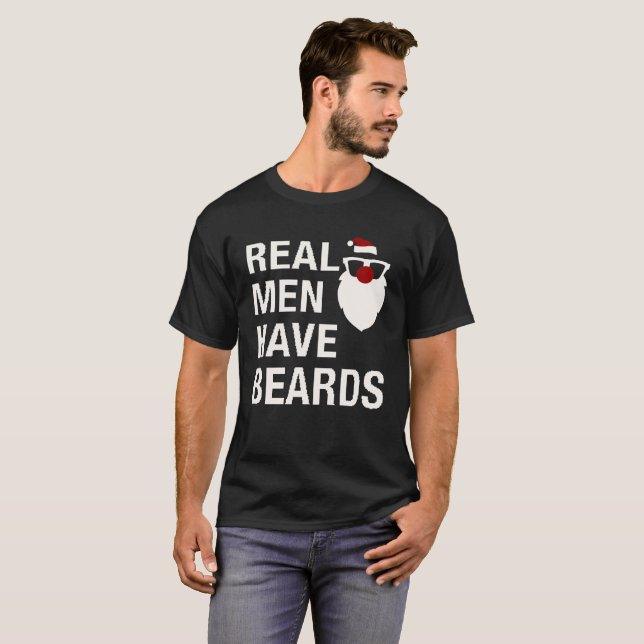 Camiseta Los hombres reales tienen barbas (Anverso completo)