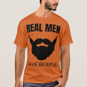 Camiseta Los Hombres Reales Tienen Barbas Gráficas Gráficas