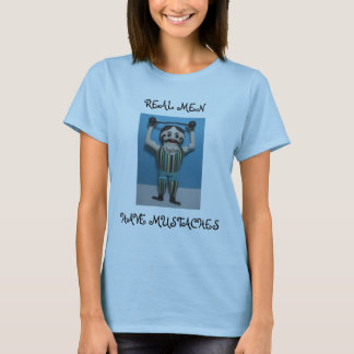 CAMISETA LOS HOMBRES REALES TIENEN BIGOTES