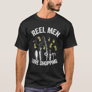 Camiseta Los hombres rebeldes aman las compras papá pescado