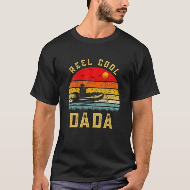 Camiseta Los Hombres Reel Guay Dada Pescador Regalo Para Lo (Anverso)