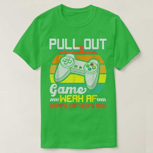 Camiseta Los hombres retiran juego débil AF Feliz Día del P (Diseño del anverso)