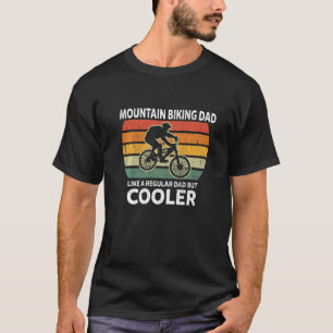 Camiseta Los Hombres Retro A Un Papá En Bicicleta De Montañ