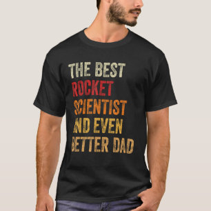 Camiseta Los Hombres Retro Científico De Cohetes E Incluso 