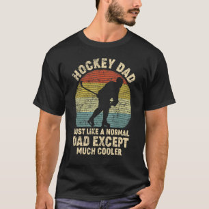 Camiseta Los hombres retro el hockey patan igual que un pap