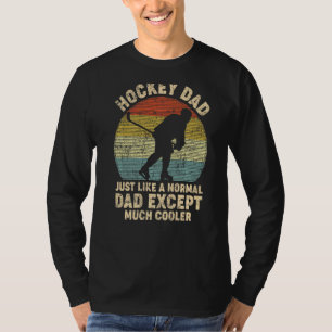 Camiseta Los hombres retro el hockey patan igual que un pap