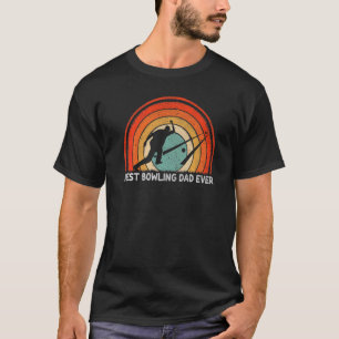 Camiseta Los hombres retro estilo vintage mejor bolera papá