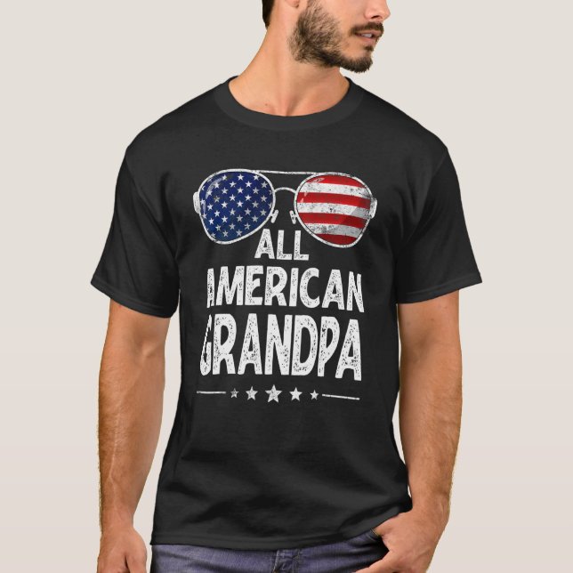 Camiseta Los hombres retro la familia del día de los padres (Anverso)