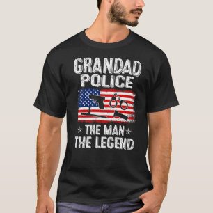 Camiseta Los hombres retro la policía del día del padre de