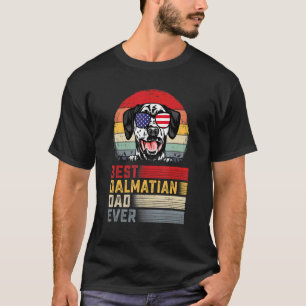 Camiseta Los hombres retro mejor dálmata que el día del pad