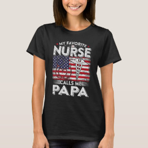 Camiseta Los hombres retro mi enfermera favorita me llama p