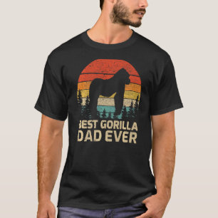 Camiseta Los hombres retro vintage mejor gorila papá del pa