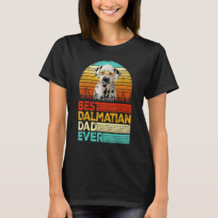 Camiseta Los hombres retro vintage mejor padre dálmata